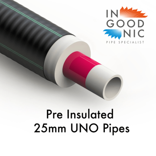 25mm UNO Sanitary Pre Insulated Water pipe