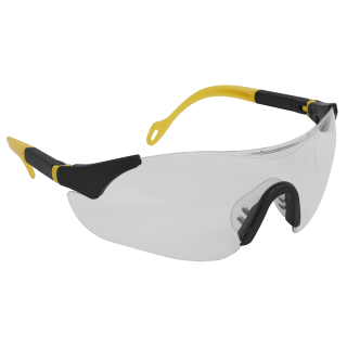 Sports Style Clear Safety Glasses with Adjustable Arms