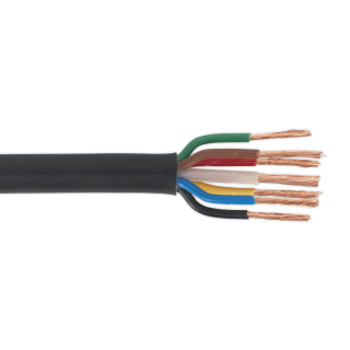 Automotive Cable Thin Wall 6 x 1mm_ 32/0.20mm, 1 x 2mm_ 28/0.30mm 30m Black