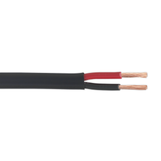 Automotive Cable Thick Wall Flat Twin 2 x 2mm_ 28/0.30mm 30m Black