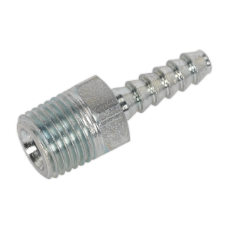 Screwed Tailpiece Male 1/4"BSPT - 3/16" Hose Pack of 5