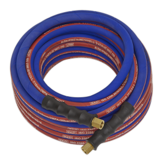 Air Hose 10m x Ø8mm with 1/4"BSP Unions Extra-Heavy-Duty