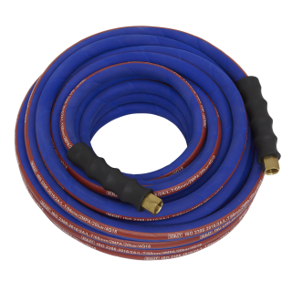 Air Hose 15m x Ø8mm with 1/4"BSP Unions Extra-Heavy-Duty