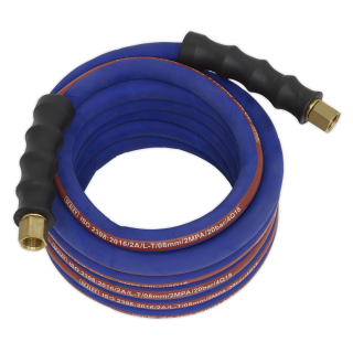 Air Hose 5m x Ø8mm with 1/4"BSP Unions Extra-Heavy-Duty