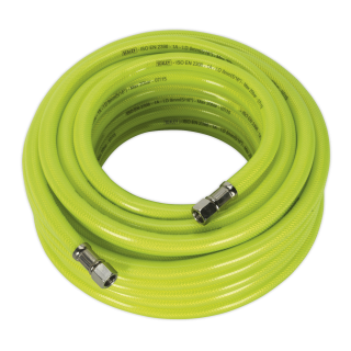 Air Hose High-Visibility 15m x Ø8mm with 1/4"BSP Unions