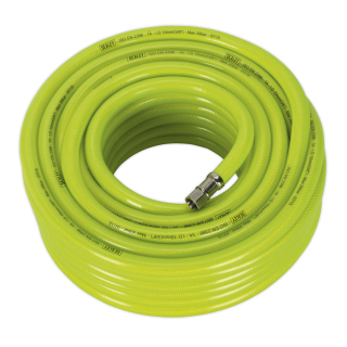 Air Hose High-Visibility 20m x Ø10mm with 1/4"BSP Unions