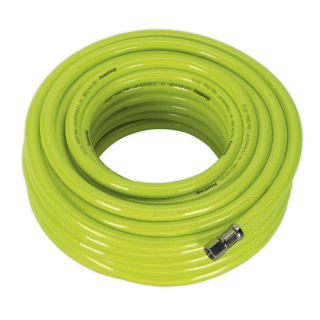 Air Hose High-Visibility 20m x Ø8mm with 1/4"BSP Unions