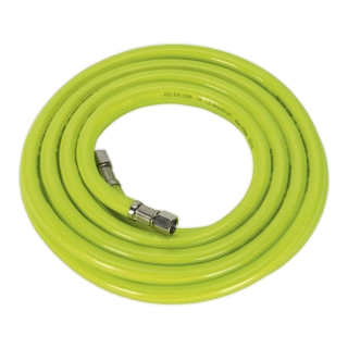 Air Hose High-Visibility 5m x Ø8mm with 1/4"BSP Unions