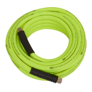 Air Hose 10m x Ø8mm Hybrid High-Visibility with 1/4"BSP Unions