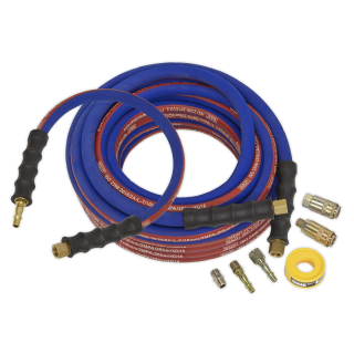 Air Hose Kit Extra-Heavy-Duty 15m x Ø10mm with Connectors