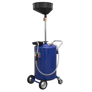Mobile Oil Drainer 110L Air Discharge