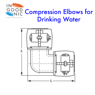 Compression Elbow - Sanitary