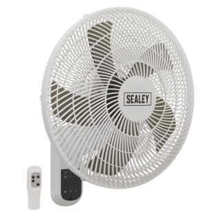 Wall Fan 3-Speed 16" with Remote Control 230V
