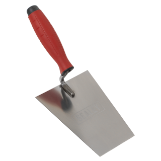 Stainless Steel Masonry Trowel - Rubber Handle - 160mm