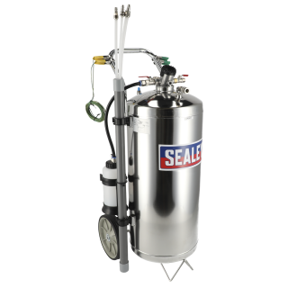 Air Operated Fuel Drainer 40L Stainless Steel