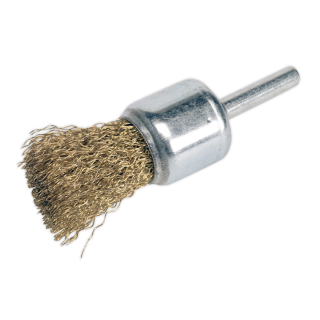 Flat Top Crimped Wire Decarbonising Brush Ø25mm