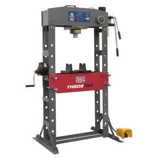 Premier Air/Hydraulic Floor Type Press with Foot Pedal 50 Tonne