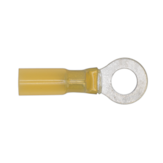 Heat Shrink Ring Terminal Ø8.4mm Yellow Pack of 25