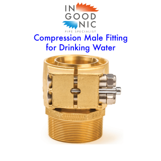 Compress Sanitary Male Fittings