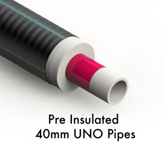 40 /91mm    Pre Insulated Heating Pipe