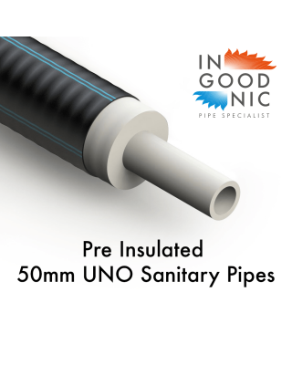50mm UNO Sanitary Pre Insulated Water pipe