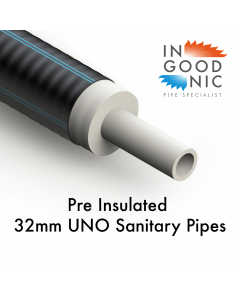 32mm UNO Sanitary Pre Insulated Water pipe
