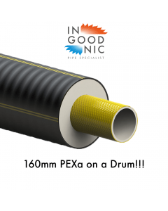160mm PEXa Pipe on Drums